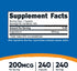 Nutricost Huperzine A Capsules 200mcg, 240 Capsules - Non-GMO, Vegetarian Friendly