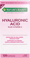 Nature's Bounty Optimal Solutions Hyaluronic Acid, 120 Capsules - Supports Glowing Skin and Immune Function with