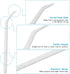 Interdental Toothpicks, Disposable Plastic Curved Hook Toothpicks, 200PCS for Daily Care