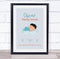 The Card Zoo New Baby Birth Details Christening Nursery Black Hair Boy Keepsake Gift Print