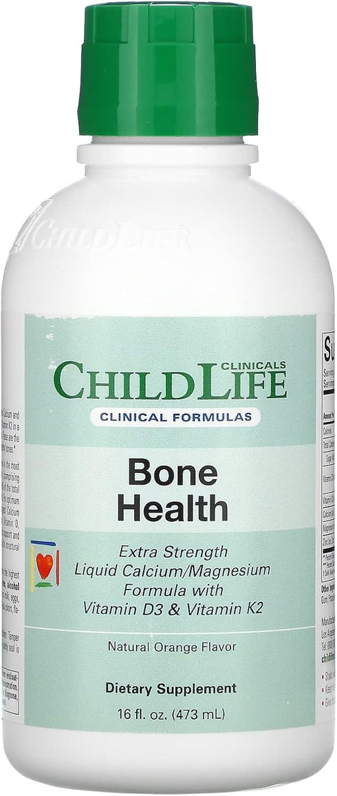 CHILDLIFE Essentials Clinicals Bone Health - Baby Liquid Calcium with Magnesium, Zinc, Vitamin D3, 16 fl oz