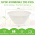 200 Pack Small 8 OZ Paper Bowls, Disposable Compostable Bowls Set, Eco-friendly Natural Bagasse for Parties