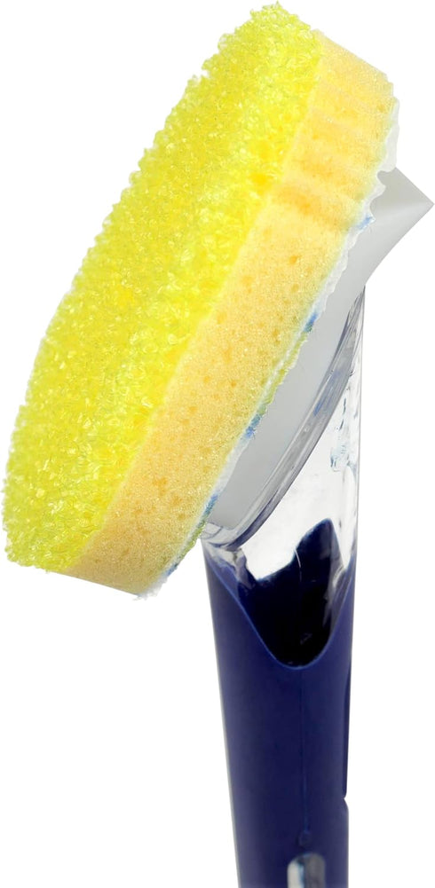 Scrub Daddy Dish Wand Scrubbing Brush with Handle, Soap Dispensing Dish Brushes, Texture Changing Washing Up Sponges