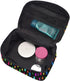 Travel Cosmetic Bag for Women, Colorful Dog Paw Print Toiletry Makeup Pouch Organizer Storage Tote Case