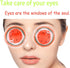 Reusable Gel Eye Ice Pack, Round Cold Pads, Cooling Eye Masks for Eye Strain, Swelling, Redness, Dark Circles, 4PCS