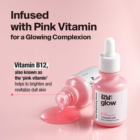 Spot Pink Vitamin Serum, 1.01 fl oz - B12 Vitamin Serum for Face, Niacinamide Serum for Dull Skin & Uneven Tone