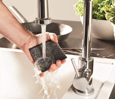 Vileda Glitzi Power INOX Steel Sponge, 2 Pieces for Stubborn Dirt