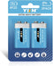 2 Pack 9V Batteries for Smoke Detector, Carbon Zinc 9 Volt Battery