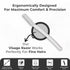 Visage Precision Facial Razors, Touch-up Dermaplaning Tool for Eyebrow and Facial Hair Removal, 3 Count
