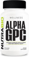 NutraBio Alpha GPC - Brain Support & Improved Memory Function, 300mg, 60 Vegetable Capsules