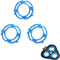 Shaver Head Blades Holder Plate for Series 5000 SH50, Razor Retaining Lock-Ring Blue Blade Retaining Rings, 3PCS
