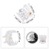 YOHAMA 36 PCS Clear Mini Hair Claw Clips, Great for Kids Adult Hairstyles, White Plastic Hair Clips, Strong Grip