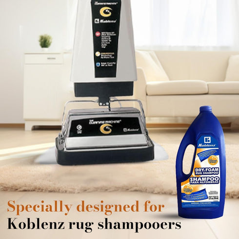 Koblenz 20-0529-6 Dry Foam Rug Shampoo, 32-Ounce, White