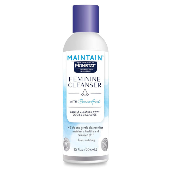 Monistat Boric Acid Feminine Cleanser - Fragrance Free Feminine Wash, 10 Fl Oz, 1 Pack