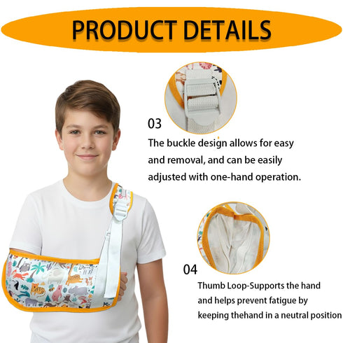 GZFQJJ Immobilization Elbow kids arm slingLightweight Adjustable Medical Sling, Shoulder Sling for Injuries/Rotator