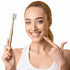 Z-VAPRESS Gold Color Toothbrush Soft Bristles Fancy Toothbrush Home Hospitality Travel Toothbrushes Luxury Gold Color