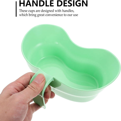 Toothbrush Cup Holder 1Pcs, Plastic Dental Emesis Trays with Handle for Elderly Bedridden Patients and Cleaning