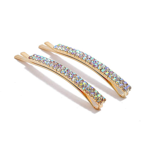 Women's Hair Clip, 10pcs Rhinestone Bobby Pins Metal Crystal Hair Decoration for Ladies and Girls