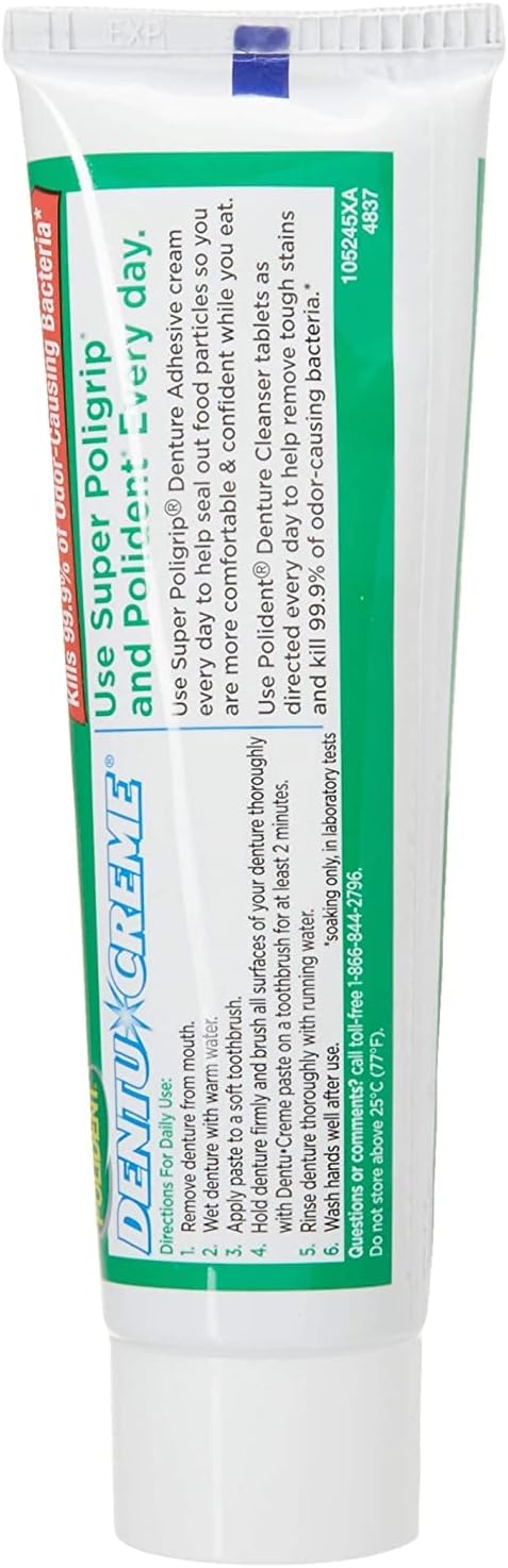 Polident Dentu Creme Denture Toothpaste, 3.9 oz