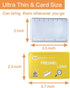 3X Card Lens Magnifier 3.5" x 2" with Protective Sleeves and Ruler Scale, Flexible Fresnel Lens, 3 Pack