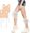 2 Pack Castor Oil Pack Wrap for Knee, Elbow, Arm, Thigh, Organic Cotton Compress Pads Kit with Adjustable Velcro Strap,