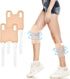 2 Pack Castor Oil Pack Wrap for Knee, Elbow, Arm, Thigh, Organic Cotton Compress Pads Kit with Adjustable Velcro Strap,