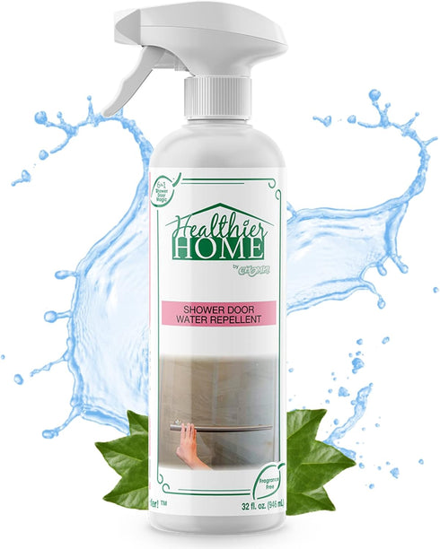 CHOMP! Shower Door Water Repellent: 6 in 1 Hard Water Stain Preventer for Glass, Tile, and More, 32 oz