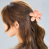 Yellow Hair Claw Clips | Flower Shaped Plastic Jaw Clips | Anti-scratch Light Hair Accessories for Beauty