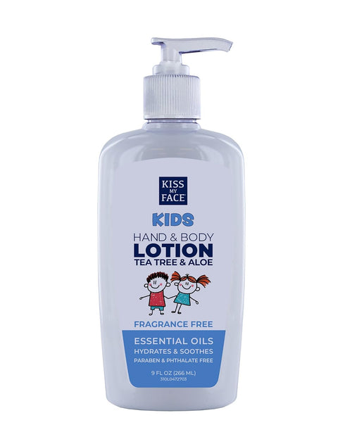 Kiss My Face Kids Fragrance-Free Hand & Body Lotion - 9 fl oz Vegan & Cruelty-Free Lotion for Sensitive Skin