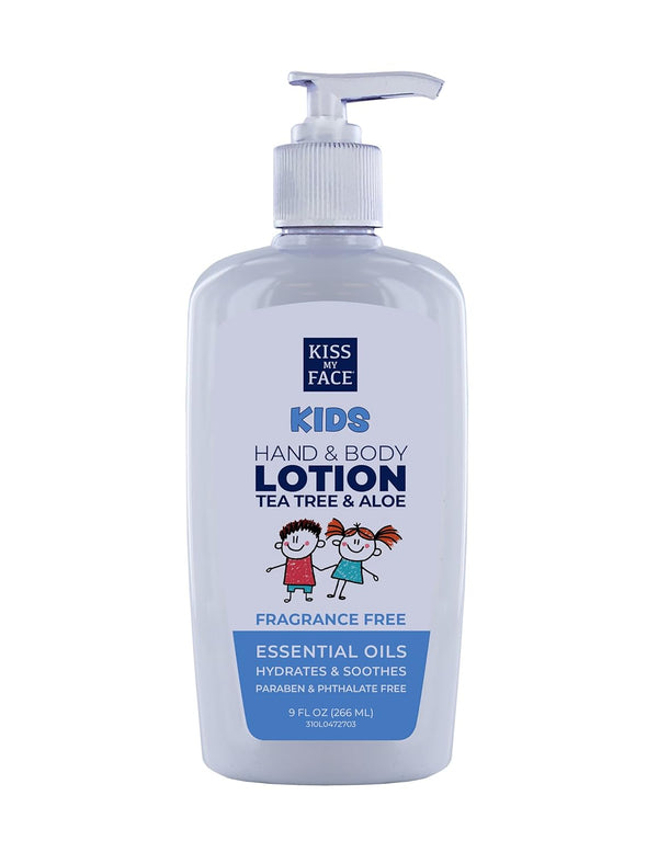 Kiss My Face Kids Fragrance-Free Hand & Body Lotion - 9 fl oz Vegan & Cruelty-Free Lotion for Sensitive Skin