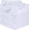 SINLAND 12 Pack Microfiber Cleaning Cloths, 12"x12", White, Absorbent Dish Rags, No Streak Lens Cloths