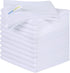SINLAND 12 Pack Microfiber Cleaning Cloths, 12"x12", White, Absorbent Dish Rags, No Streak Lens Cloths