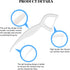 Package 120pcs Dental Floss Picks- Individual Portable Floss Flossers with Travel Case Superfine Floss Picks Dental