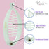 Parcelona French Effortless Mini Clear Clips, Pack of 2 Celluloid Clips for Thick Hair Ponytail Holder for Women
