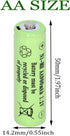 16 Packs AA 900mAh 1.2V Ni-MH Solar Rechargeable Batteries for Garden Landscaping, Outdoor Solar Lights, Remotes