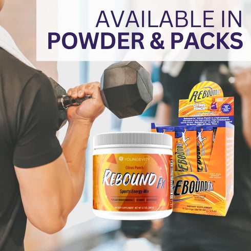 Rebound Fx Citrus Powder, 360g – Energy Supplement with Vitamins, Minerals & Antioxidants - Immune System Booster