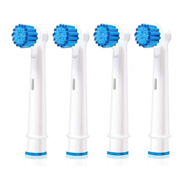 Compatible Sensitive Toothbrush Heads for Braun Oral-B Electric Toothbrush - 4 Pack