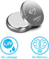 2 Pack 3.7V Lir2032H Rechargeable Coin Batteries for Key Fob, High Capacity 70mAh Lithium 2032 Button Cells
