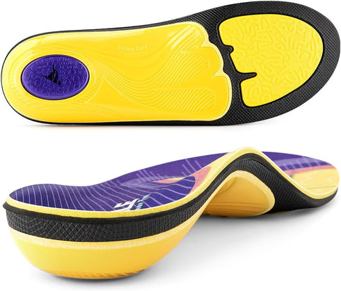 VALSOLE Plantar Fasciitis Insoles for Men Women, Heavy Duty Support Orthotics for Flat Feet, Arch Pain, Heel Pain Relief