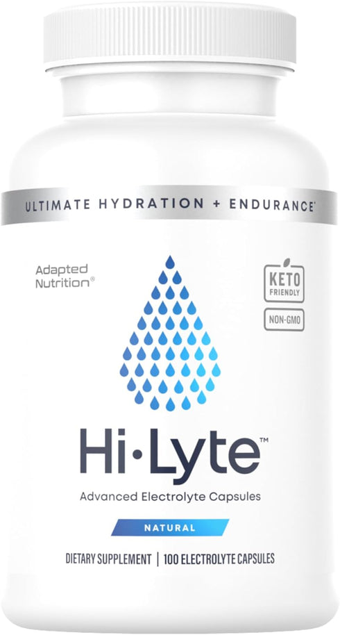 Hi-Lyte Electrolyte Replacement Capsules, Rapid Rehydration Supplement, 100 Capsules