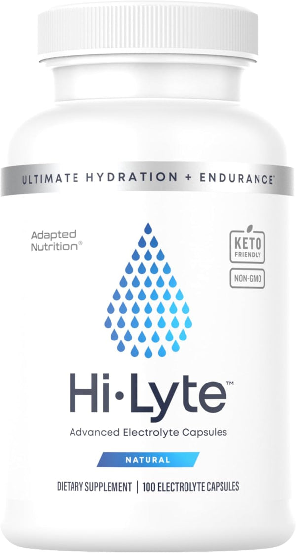 Hi-Lyte Electrolyte Replacement Capsules, Rapid Rehydration Supplement, 100 Capsules