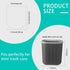 Mini Strong Trash Bags - 0.5 Gal Small Garbage Bags for Desktop Mini Trash Can, 300 Counts, White