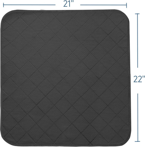 Magik & Kover 4 Pack 22" 21", Waterproof Chair Pads for Incontinence, Reusable Seat Protector Pads x Washable Chair