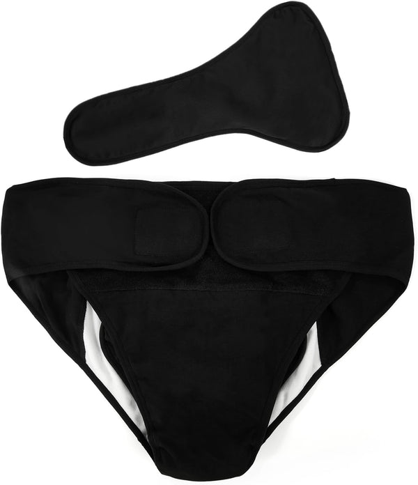LFDAVP Adult Cloth Diaper Covers Waterproof, Adjustable Incontinence Plastic Pants with Absorbent Liner,