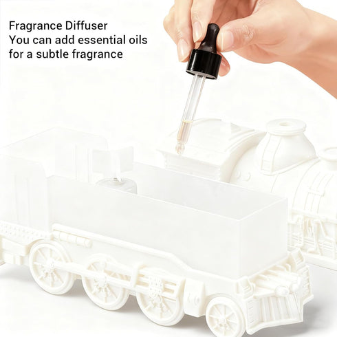 YUEHISY 300ML Train Diffuser, Essential Oil Diffuser & Cool Mist Humidifier with Night Light, Diffuser for Relaxation