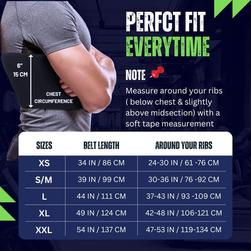 Everyday Medical Broken Rib Brace for Men and Women, Bamboo Charcoal Rib Support Compression Brace, Plus Size/XXL