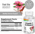 SOLARAY Vitamin C & Echinacea Root | 500 mg VIT C & 300 mg Echinacea Per Capsule | 120 VegCaps