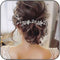 Jakawin Bride Wedding Pearl Hair Vine, Silver Rhinestone Hair Piece, Bridal Hair Accessories for Women and Girls