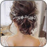 Jakawin Bride Wedding Pearl Hair Vine, Silver Rhinestone Hair Piece, Bridal Hair Accessories for Women and Girls