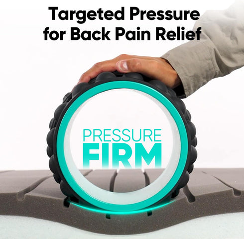 FitBeast Back Stretcher, Back Cracker & Roller, Back Pain Relief Product, Yoga Wheel, Foam Roller for Back Stretching &